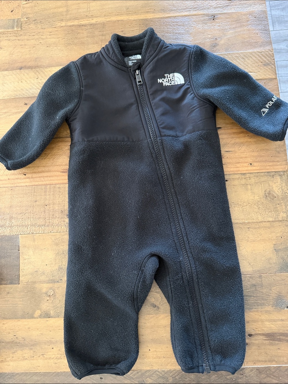 The North Face Black Fleece Baby Onesie